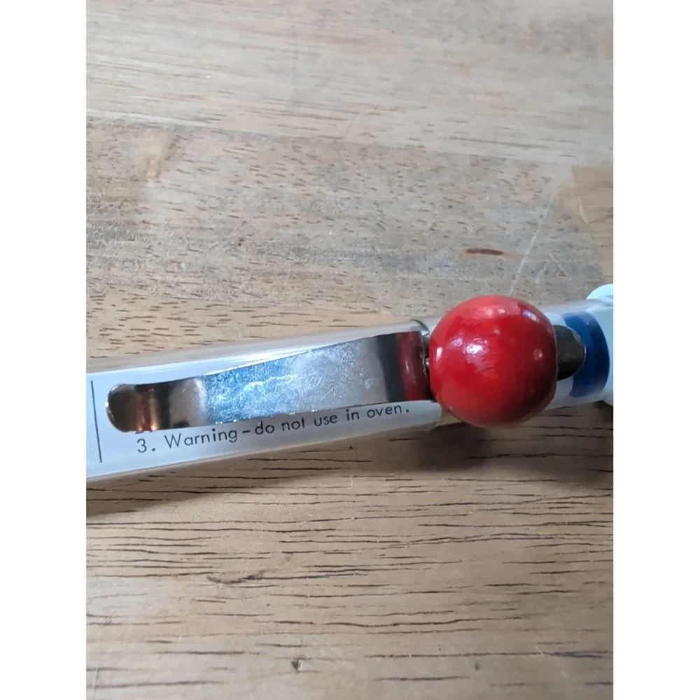 Vintage ACU-RITE Glass Deep‎ Frying Candy Jelly Thermometer Attached Pot Clip